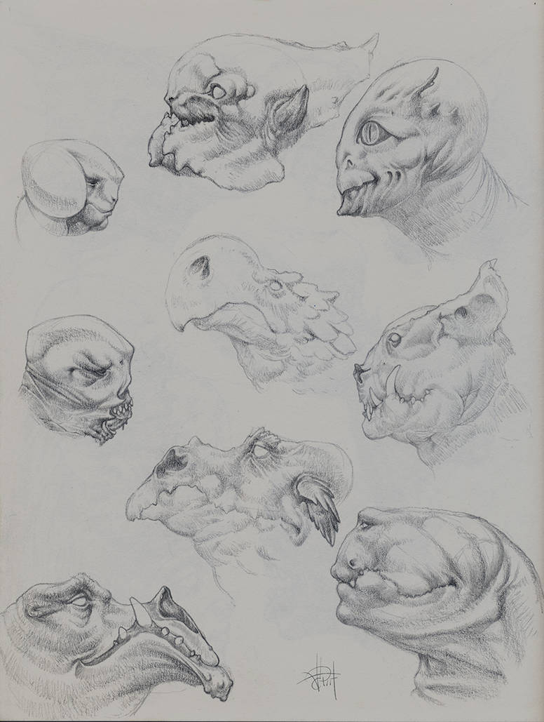 Pencil Creatures 6 by anthrophobe on DeviantArt