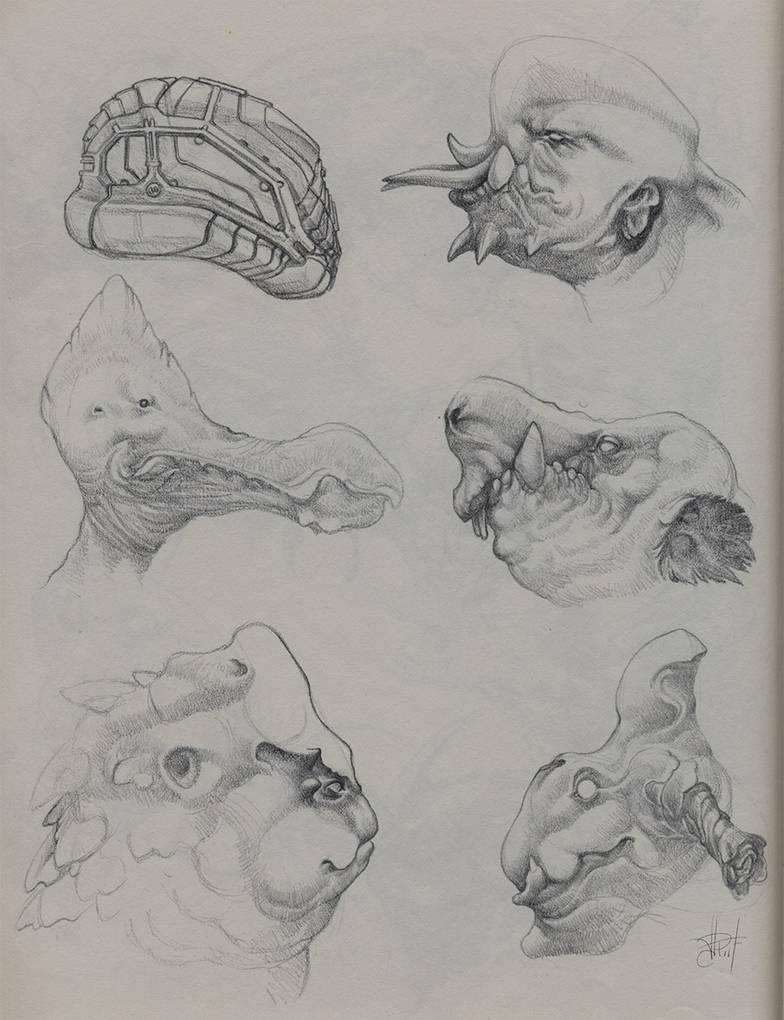 Pencil Creatures 9 by anthrophobe on DeviantArt