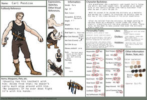 Character Reference sheet CARL PESTCOE