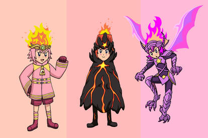 Fire Kirby Gijinka