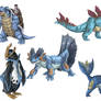 Realistic Pokemon Sketches: Water Final Evolutions