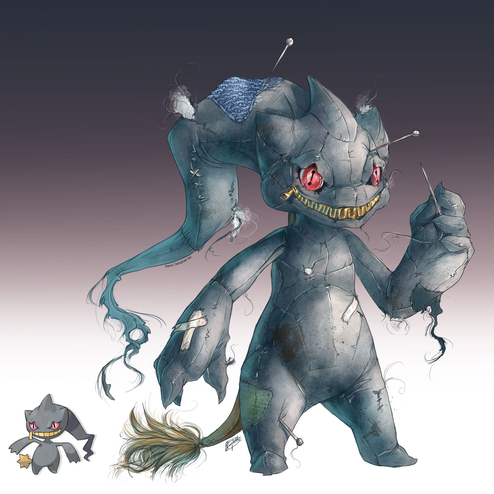 Realistic Pokemon Banette By Renecampbellart On Deviantart Realistic Pokemon Banette By Renecampbellart On Deviantart