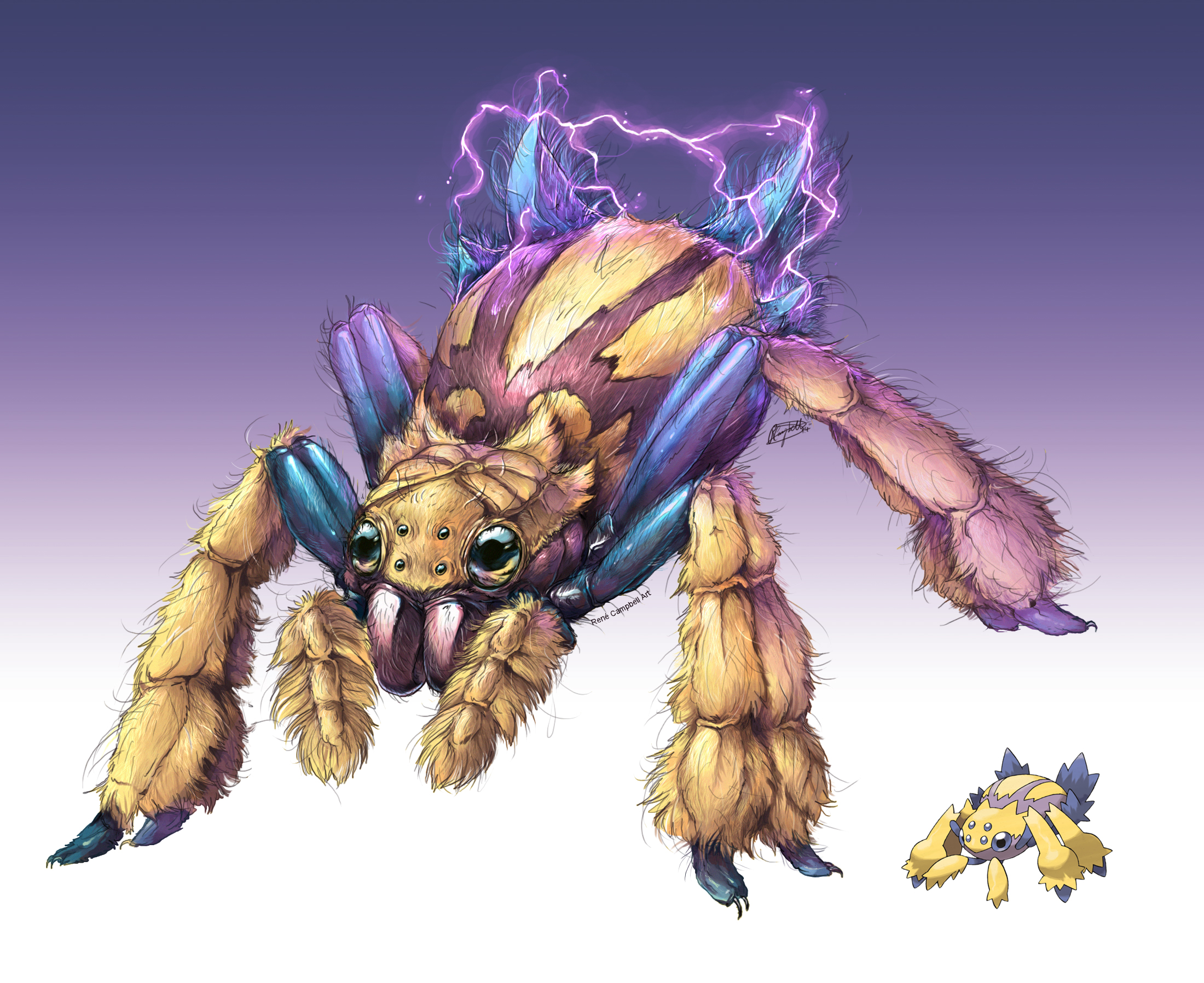 Realistic Pokemon Galvantula by ReneCampbellArt on DeviantArt