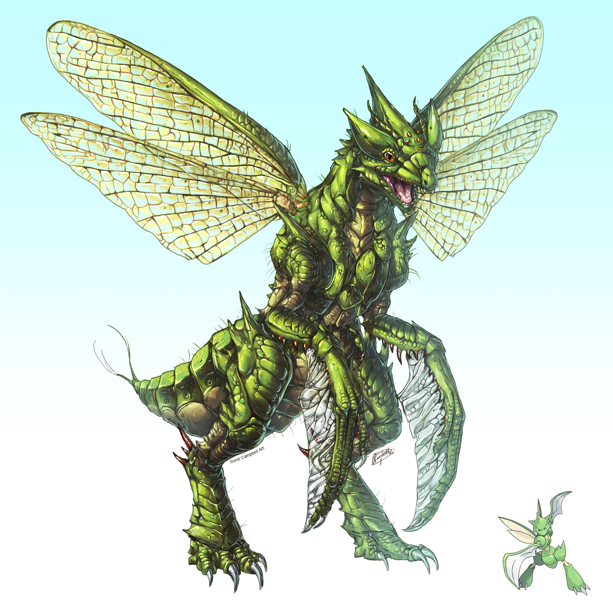 7 Days of Pokemon- Scyther by godzilla719 on DeviantArt