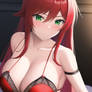 rias gremory Anime bedroom red 02