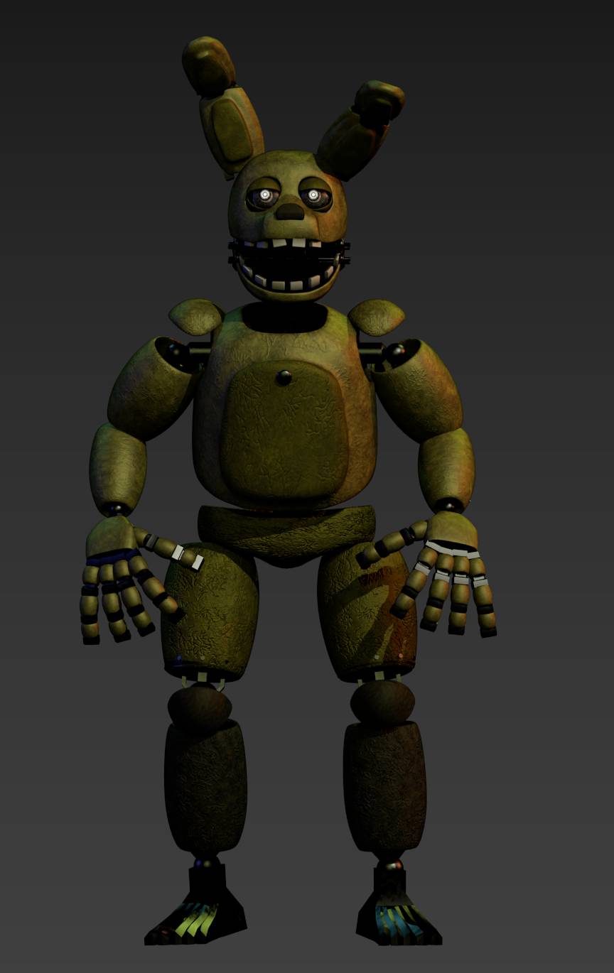 Hw Spring Trap better fnaf hw st is the new springtrap v5 by TubularTimeTopper on ...