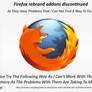 FireFox ReBrand Addons Discontinued