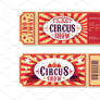 Circus tickets. Magic show entrance