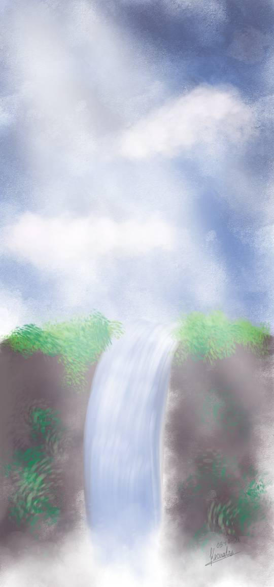 Testing Waterfall Drawing Waterfall test by kazaki03 on DeviantArt