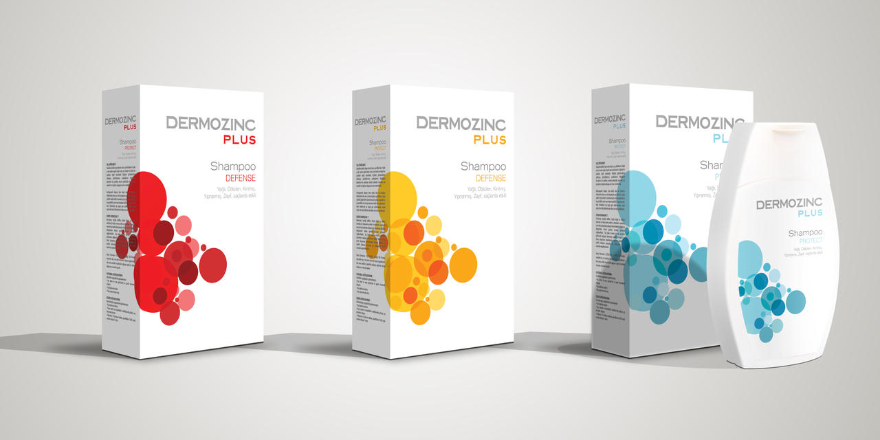 Dermozinc Shampoo Packaging by grafiket