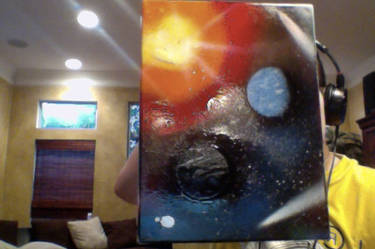 space paint with spray paint