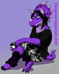 The purple triceratops~ 