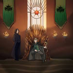 King of the Iron Throne Draco Malfoy by gloryoflove01
