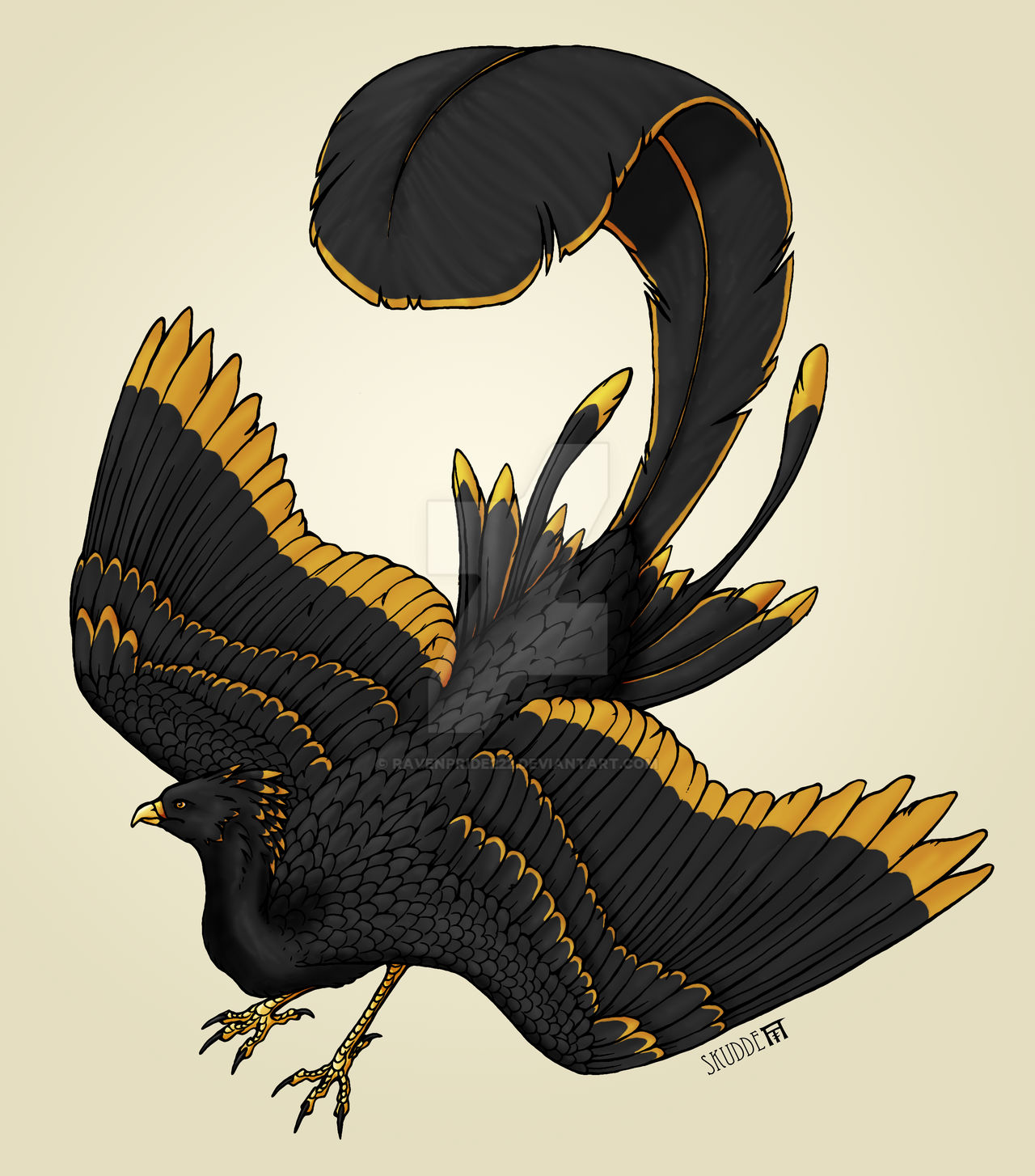 Gold Raven