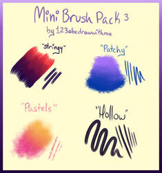 Mini Brush Pack 3 |(Firealpaca/Medibang)