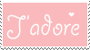 J'adore stamp by Mel-Rosey