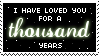 A Thousand Years stamp