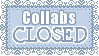 Collabs closed button blue