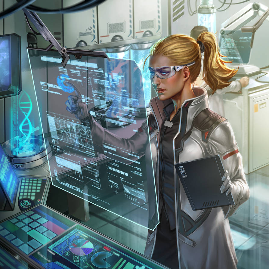 Future user. Cyberpunk 2077 ученые. Киберпанк ученый арт. Cyberpunk 2077 доктор арт. Cyberpunk 2077 инженер.