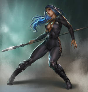 spear wielder female fighter