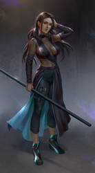 bo staff female fighter