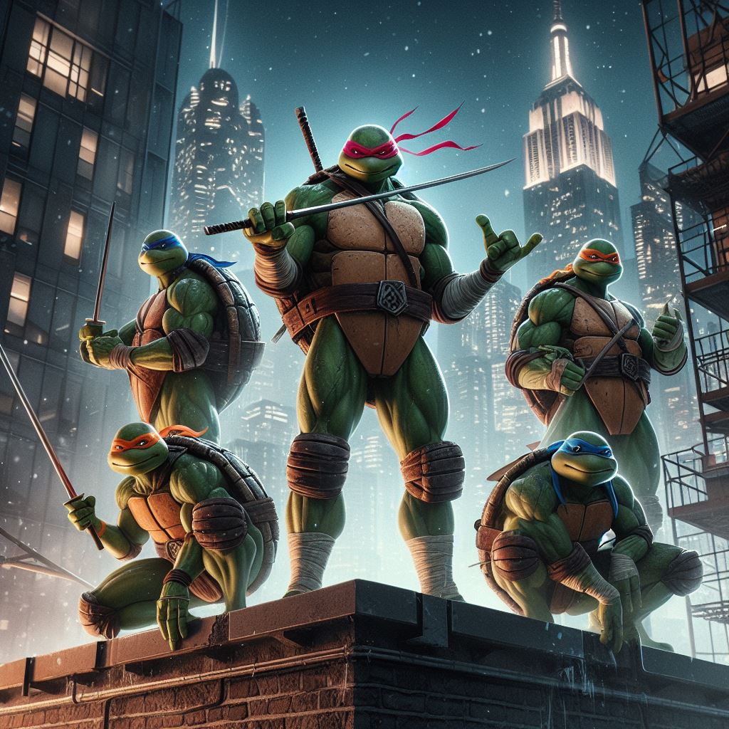 Tmnt Raph Rooftop TMNT On Rooftop by hoffman666 on DeviantArt