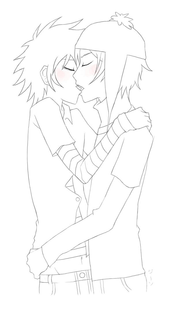 Craig x Tweek kiss