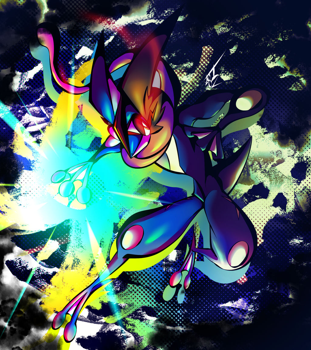 Mega Greninja (inspired by Ash Greninja) V2 by oooos on DeviantArt