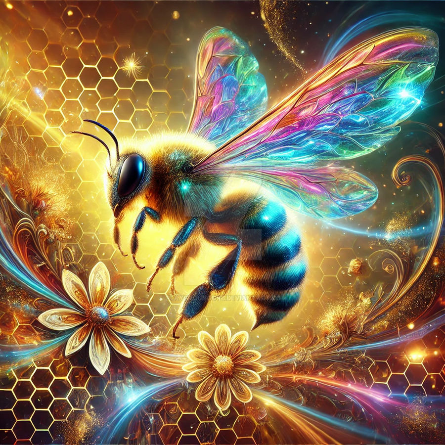 Bee Deviantart Style Splash Art Bee by PlaygroundOrb on DeviantArt
