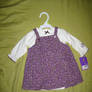 Baby Girl Purple Flowery Dress