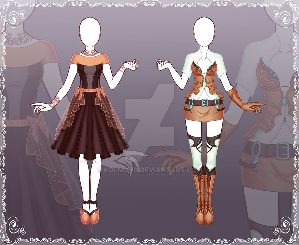 [Close] Adoptable Outfit Auction 51-52 by Kolmoys on DeviantArt