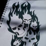 Flaming Skulls