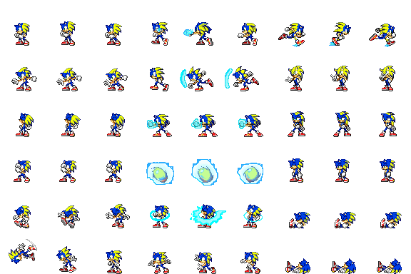 Sonic Sprite Sheet Pack 5 by SuperMarioFanDood on DeviantArt