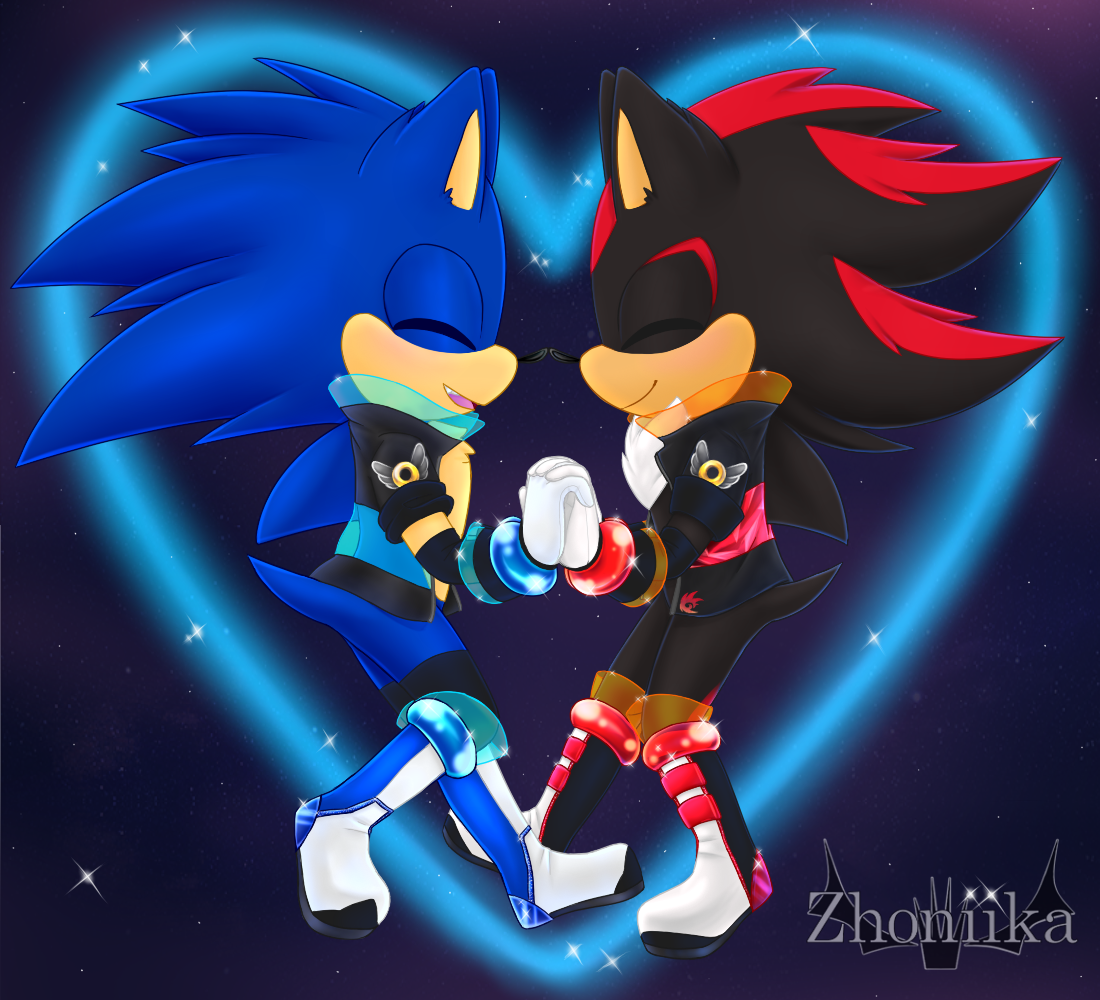 Sonic x Shadow - Shining AU by OSonicaTheHedgehogO on DeviantArt