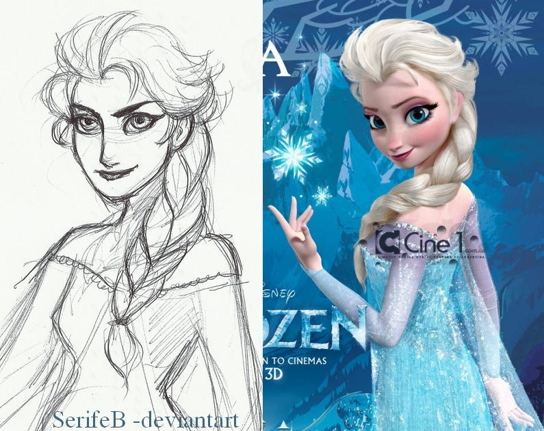 Elsa's design by SerifeB on DeviantArt