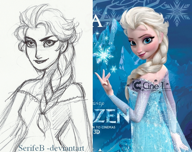 Elsa's design by SerifeB on DeviantArt
