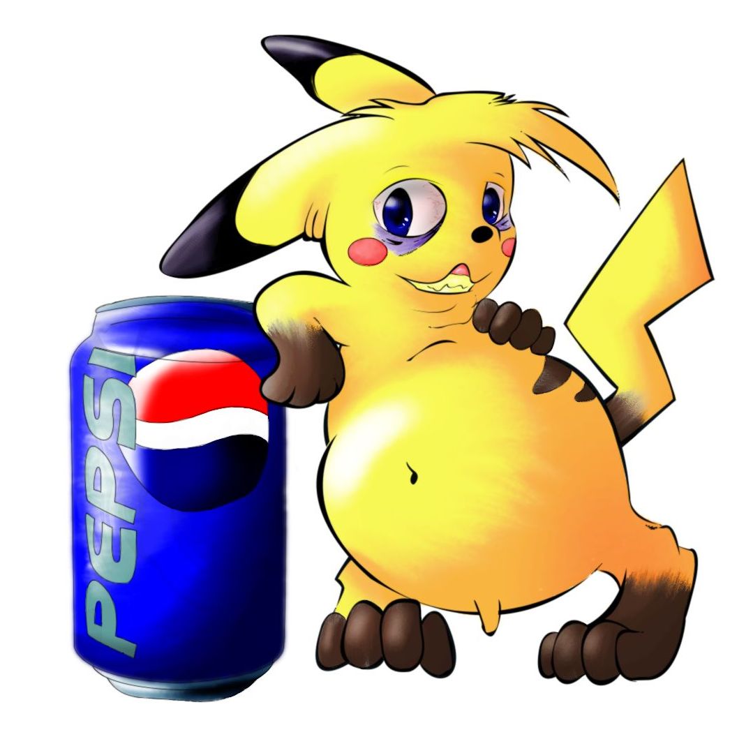 Pikajunkie with Pepsi