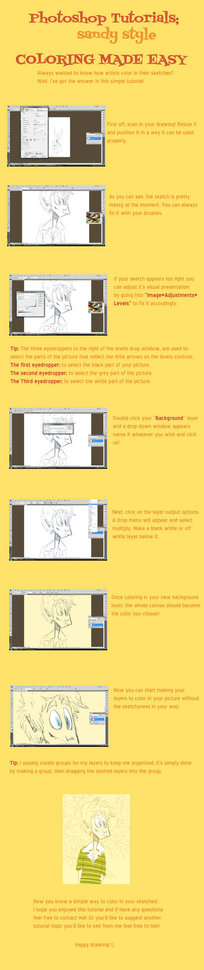 COLORING IN SKETCHES TUTORIAL