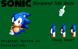 Sonic Revamped Title Sprites