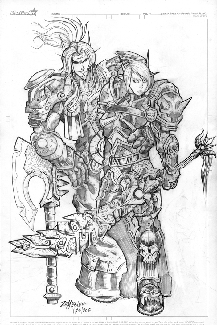 Blood Elf Paladin and Deathknight