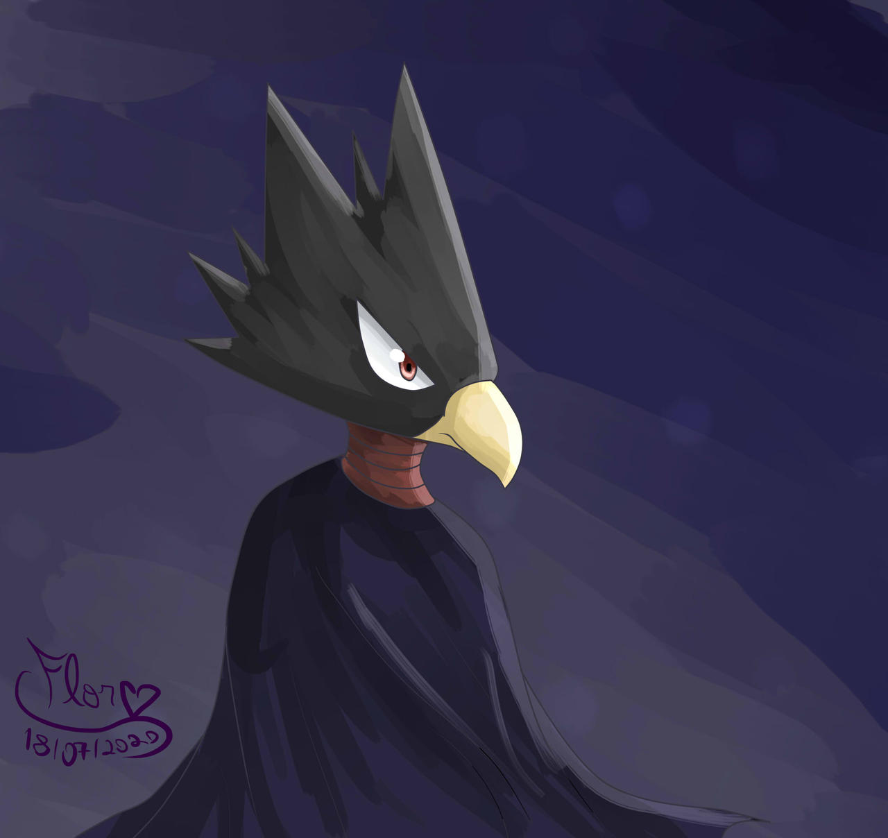 Tokoyami by FlorCaramelo on DeviantArt