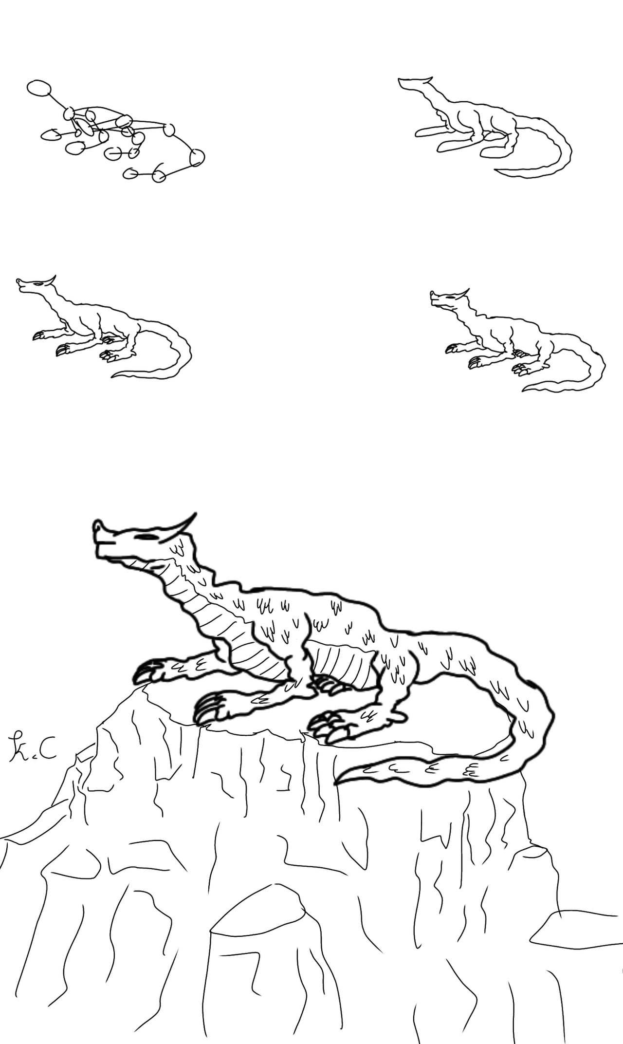 Drawing Ritzuart Drawing a lizard by Konigcaptain on DeviantArt