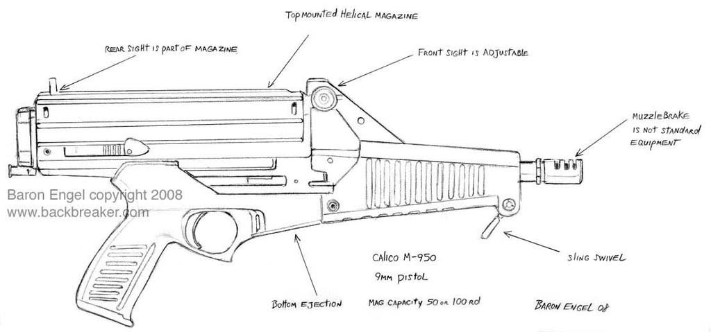 Calico M-950 pistol