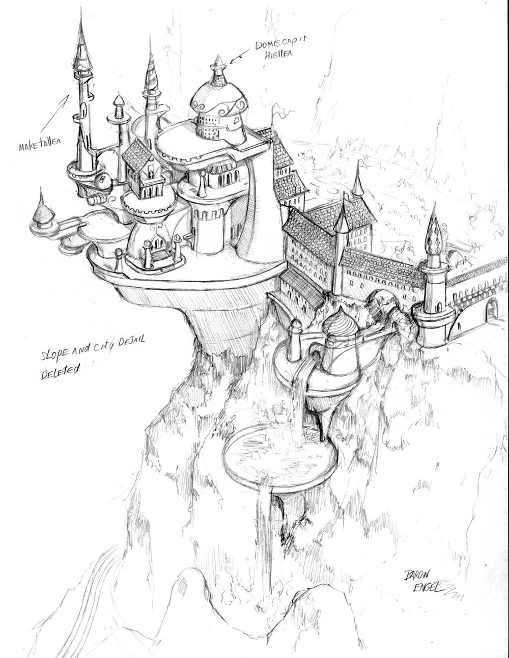 Canterlot Palace aerial view 01