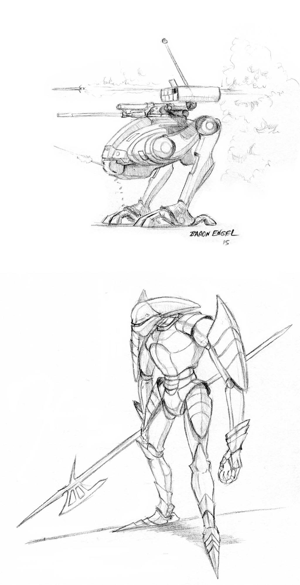 Random mecha designs