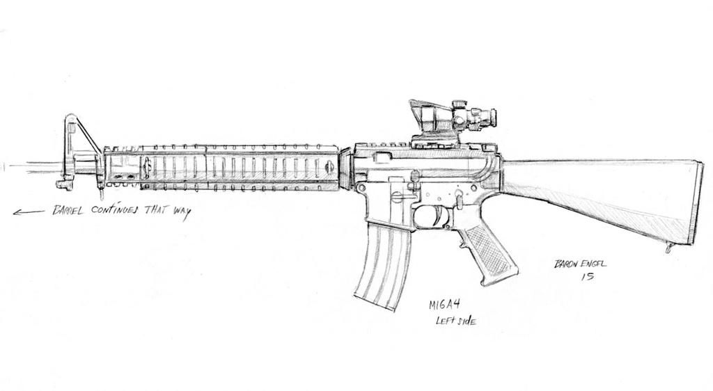 M16a4 Study 01 By Baron Engel On DeviantArt