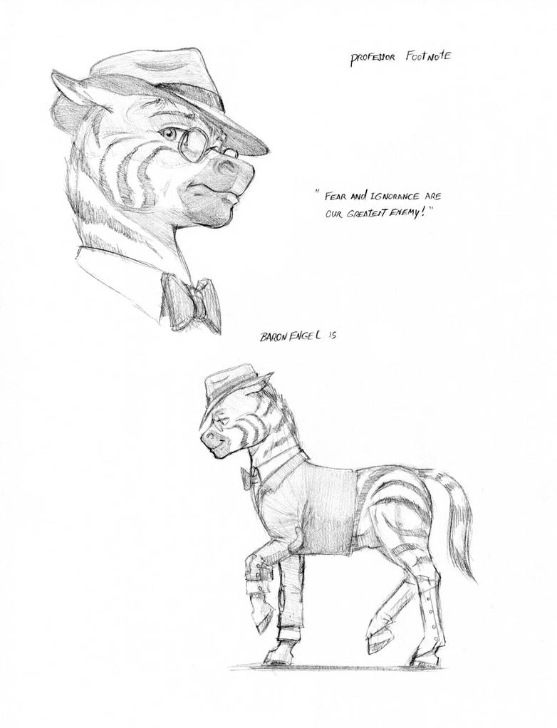 Comic Foot Note Professor Foot Note 01 by Baron-Engel on DeviantArt