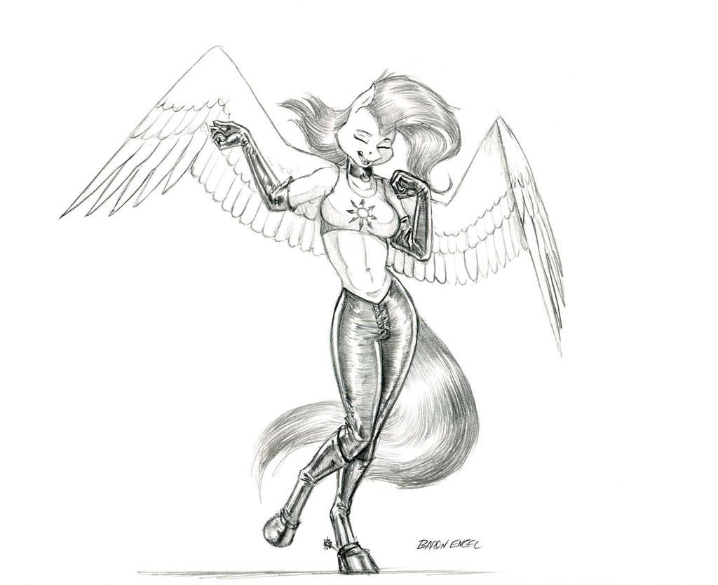 Rocking Fluttershy by Baron-Engel