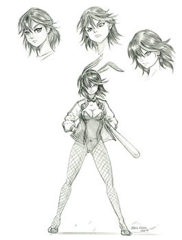 Ryuko Matoi study drawings 01