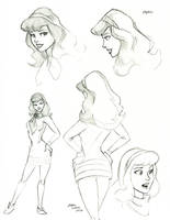 Daphne study sketches